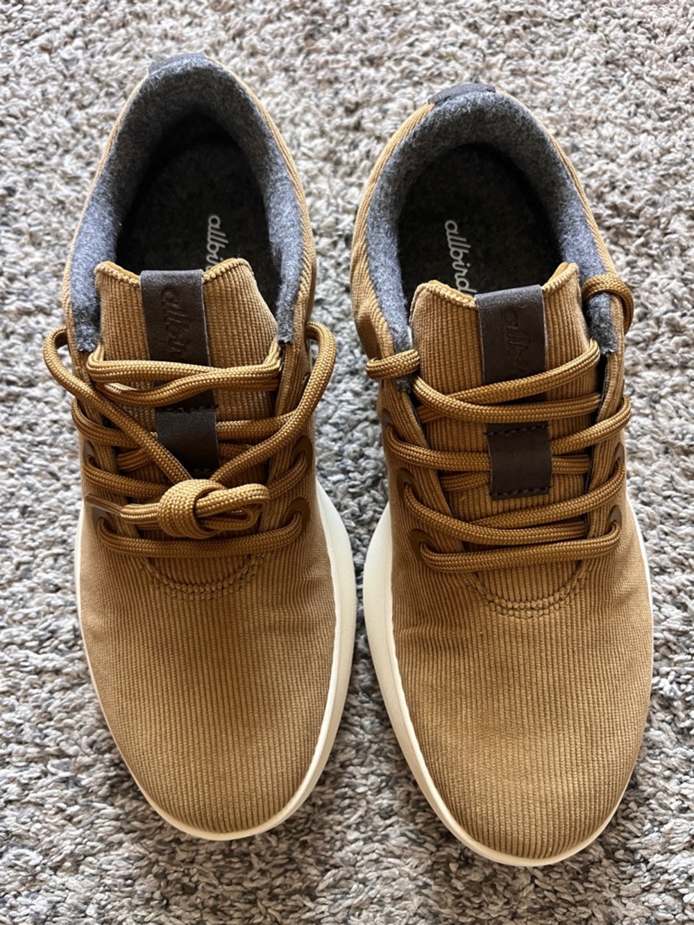 allbirds Women’s Tan Corduroy Runner Sneakers - Tan/Mustard